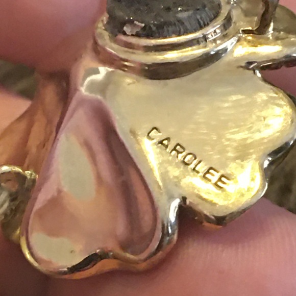 Vintage Carolee pearl pave flower clasp choker - Picture 11 of 13